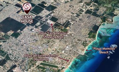 Casa con balcón, alberca común, Pre-construcción, Selvanova, Playa del Carmen