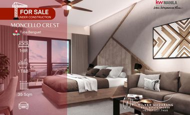 for Sale Preselling Studio Condotel in Tuba Benguet near Baguio City Moncello Crest