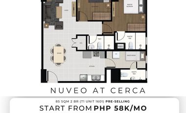 Condos for Sale in Alabang 2 Bed Room 85 SQM with Balcony Pre Selling