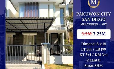 Rumah Pakuwon City San Diego Siap Huni Terawat Strategis dekat Mulyisari Lebak Kenjeran