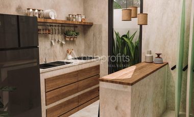 Claim Your Boho – Style Oasis: Kedungu 1-Bed Leasehold Villa with Rooftop Minutes from Pigstone Beach