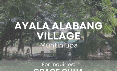 Ayala Alabang Village Residential Lot for Sale, Muntinlupa