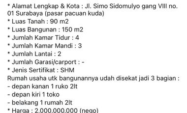 Apartemen Klaska Residence Wonokromo Surabaya Timur dekat Ngagel Jagir Sidosermo Baratajaya