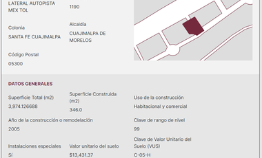 PENTHOUSE EN REMATE SANTA FE A0512