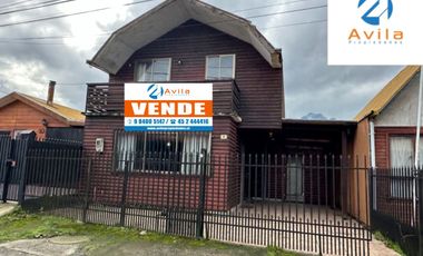 Pucón Terreno 121M2 con 1 casa de 2 pisos en sector el Claro , COD.VTIN073