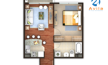 PUCON Parque Pucón Oriente departamentos de 1 Dormitorio en Etapa 2 y Etapa 3 COD.DP0186