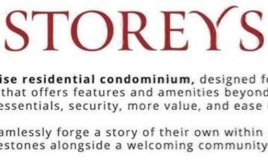 SENTRIA STOREYS THE FIRST CONDOMINIUM PROJECT INSIDE VERMOSA AYALA LAND ESTATE