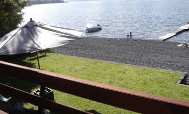Casa para 9 personas, orilla de lago con Pucon