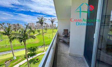 Depa en venta con terraza, vista a la alberca y al campo de golf Mayan