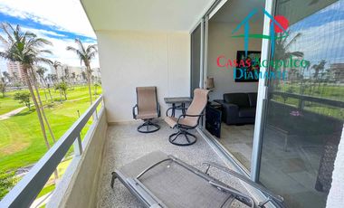 Depa en venta con terraza, vista a la alberca y al campo de golf Mayan