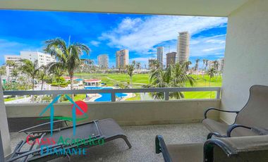 Depa en venta con terraza, vista a la alberca y al campo de golf Mayan