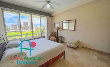 Depa en venta con terraza, vista a la alberca y al campo de golf Mayan