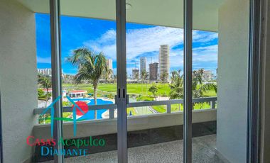 Depa en venta con terraza, vista a la alberca y al campo de golf Mayan