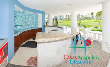 Depa en venta con terraza, vista a la alberca y al campo de golf Mayan