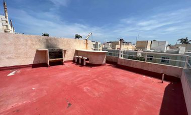 Roof garden con asador. Estancia con salida a las áreas comunes