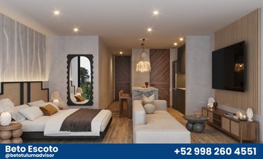 Estudio para INVERSIÓN dentro de la zona más exclusiva de Tulum