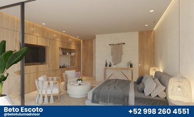 Hermoso ESTUDIO en Tulum perfecto para inversión y amplios espacios!