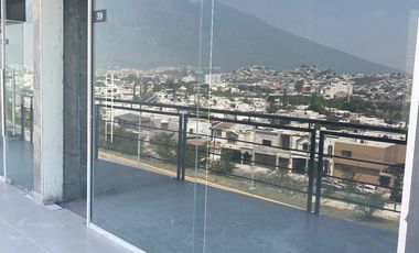 Renta Local 40 m2 Nuevo Obra Gris  plaza Helysium .Ave. Fundadores, Mty.