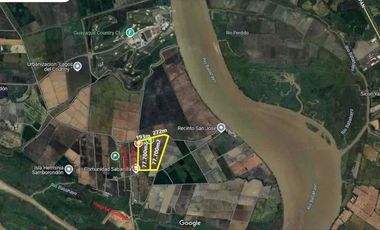 Venta 7.7 Has Nuevo Samborondon, colinda con  Proyecto Ciudad- Santiago,   cerca del Hospital Santiago, Country-Club, colegio Aleman. etc