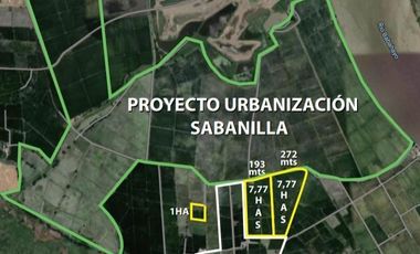 Venta 7.7 Has Nuevo Samborondon, Junto Proyecto Ciudad - Santiago