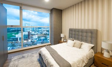 RENTA DE EXCLUSIVO DEPARTAMENTO AMUEBLADO   EN TORRE SELENITE EN SAN MARTINITO, PUEBLA.