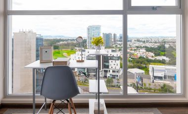 RENTA DE EXCLUSIVO DEPARTAMENTO AMUEBLADO   EN TORRE SELENITE EN SAN MARTINITO, PUEBLA.