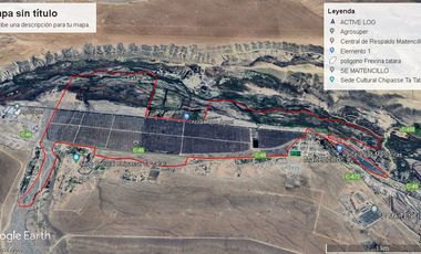 Campo agrícola / antigua producción de Paltos, uva, naranjas