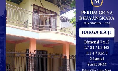 Dijual Rumah Griya Bhayangkara Sukodono Sidoarjo Murah dekat Cito Lotte Mart RS Mitra Keluarga