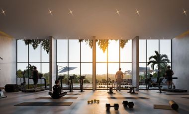Penthouse con terraza, con casa club y parques, vista a lago, en Cancun, Quintana Roo Mexico. Fase 1