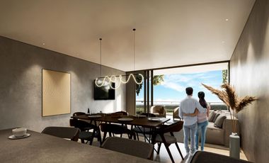 Penthouse con terraza, con casa club y parques, vista a lago, en Cancun, Quintana Roo Mexico. Fase 1