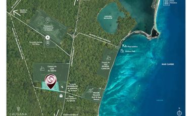 Penthouse con terraza, con casa club y parques, vista a lago, en Cancun, Quintana Roo Mexico. Fase 1