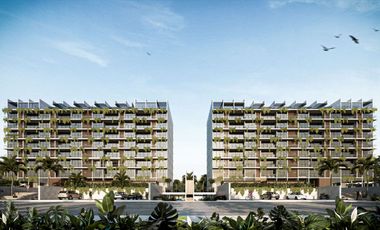 Penthouse con terraza, con casa club y parques, vista a lago, en Cancun, Quintana Roo Mexico. Fase 1