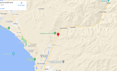 Cañete Mala Calango - Vendo Terreno Dentro de Condominio Cerrado