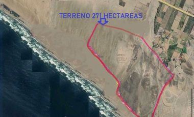 EN VENTA TERRENO  271.00 HECTAREAS EN CHANCAY, A 10 MINUTOS DEL PUERTO DE CHANCAY