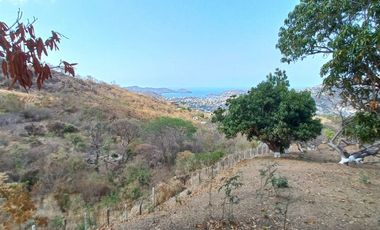 Venta Terreno con Excelente VISTA a la Bahía de Zihuatanejo Gro.