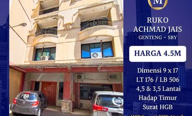 JUAL RUKO ACHMAD JAIS SURABAYA GENTENG PUSAT KOTA