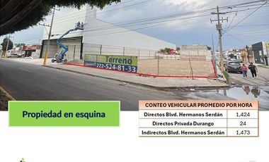 Terreno en Renta Boulevard Hermanos Serdán