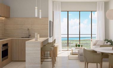 Condominio con Balcon, infinity pool y Jacuzzi con vista al mar en venta, zona centro, en Cozumel, Quintana Roo.