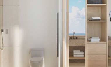 Condominio con Balcon, infinity pool y Jacuzzi con vista al mar en venta, zona centro, en Cozumel, Quintana Roo.