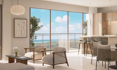 Condominio con Balcon, infinity pool y Jacuzzi con vista al mar en venta, zona centro, en Cozumel, Quintana Roo.