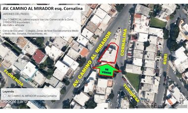 Venta Excepcional LOCAL COMERCIAL y Oficinas AV. CAMINO AL MIRADOR Paseo Residencial Monterrey ESQUINA 2 PISOS Super Visible Estratégico