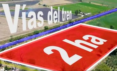 TERRENO DE 2 HECTAREAS JUNTO A LAS VÍAS DEL TREN EN ATEQUIZA, JALISCO