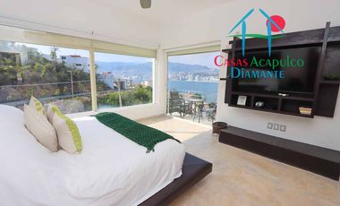 Hermosa casa con alberca privada, asoleadero y espectacular vista a la bahía de Santa Lucía