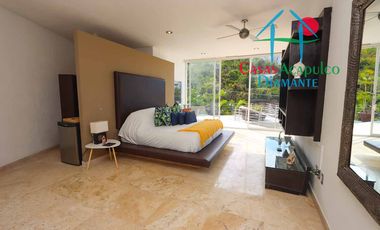 Hermosa casa con alberca privada, asoleadero y espectacular vista a la bahía de Santa Lucía