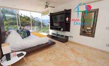 Hermosa casa con alberca privada, asoleadero y espectacular vista a la bahía de Santa Lucía