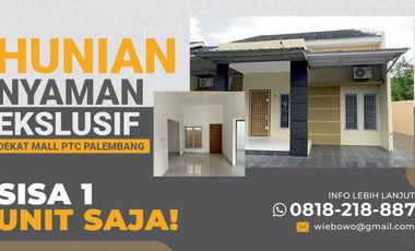 Dijual Rumah Palembang Dekat Mall PTC Siap Huni