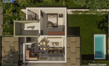 Casa en venta de 2 pisos y 2 recámaras en Conkal Yucatán - Preventa diciembre 2026