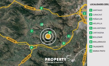 Venta Terreno Agricola Valle de Mallarauco / A-9-24