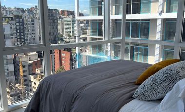 Renta de Departamento Amoblado por Estrenar, Av. República del Salvador, piscina rooftop, edificio con generador eléctrico.