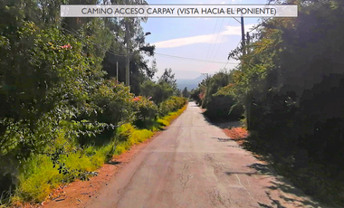 VENDE TERRENO EN CARPAY, LA REINA ALTA, 10.400 M2, EXCELENTE VISTA Y TRANQUILIDAD